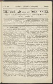 Nieuwsblad voor den boekhandel jrg 55, 1888, no 88, 02-11-1888 in 