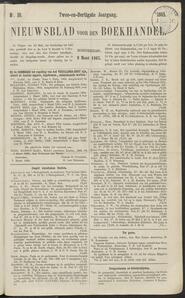 Nieuwsblad voor den boekhandel jrg 32, 1865, no 10, 09-03-1865 in 