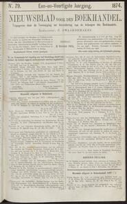 Nieuwsblad voor den boekhandel jrg 41, 1874, no 79, 06-10-1874 in 