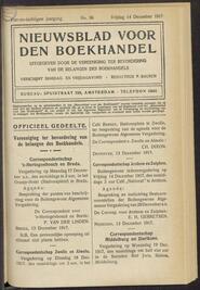 Nieuwsblad voor den boekhandel jrg 84, 1917, no 96, 14-12-1917 in 