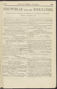 Nieuwsblad voor den boekhandel jrg 58, 1891, no 63, 07-08-1891 in 