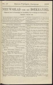 Nieuwsblad voor den boekhandel jrg 56, 1889, no 17, 01-03-1889 in 