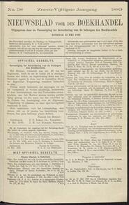 Nieuwsblad voor den boekhandel jrg 56, 1889, no 38, 14-05-1889 in 