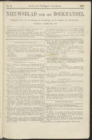 Nieuwsblad voor den boekhandel jrg 58, 1891, no 11, 06-02-1891 in 