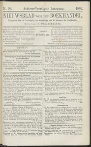 Nieuwsblad voor den boekhandel jrg 48, 1881, no 86, 21-10-1881 in 