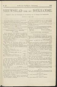 Nieuwsblad voor den boekhandel jrg 58, 1891, no 37, 08-05-1891 in 