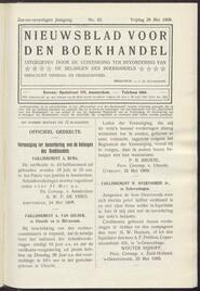 Nieuwsblad voor den boekhandel jrg 76, 1909, no 43, 28-05-1909 in 