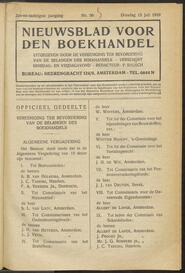 Nieuwsblad voor den boekhandel jrg 86, 1919, no 56, 15-07-1919 in 