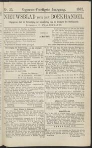 Nieuwsblad voor den boekhandel jrg 49, 1882, no 35, 02-05-1882 in 