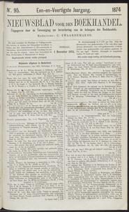 Nieuwsblad voor den boekhandel jrg 41, 1874, no 95, 01-12-1874 in 