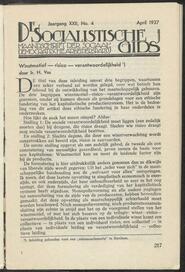 De socialistische gids; maandschrift der Sociaal-Democratische Arbeiderspartij jrg 22, 1937, no 4