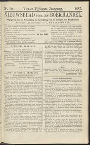 Nieuwsblad voor den boekhandel jrg 54, 1887, no 60, 29-07-1887 in 