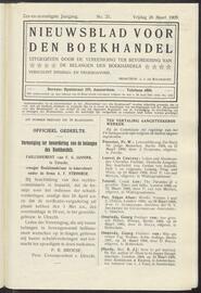 Nieuwsblad voor den boekhandel jrg 76, 1909, no 25, 26-03-1909 in 