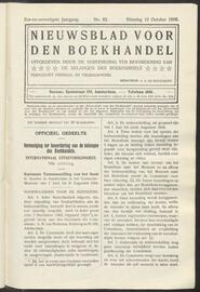 Nieuwsblad voor den boekhandel jrg 76, 1909, no 82, 12-10-1909 in 