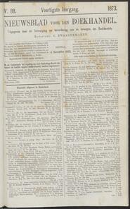 Nieuwsblad voor den boekhandel jrg 40, 1873, no 88, 04-11-1873 in 