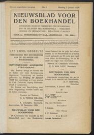 Nieuwsblad voor den boekhandel jrg 93, 1926, no 1, 05-01-1926 in 