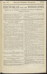 Nieuwsblad voor den boekhandel jrg 56, 1889, no 43, 31-05-1889 in 