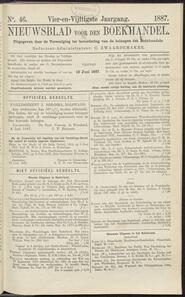 Nieuwsblad voor den boekhandel jrg 54, 1887, no 46, 10-06-1887 in 