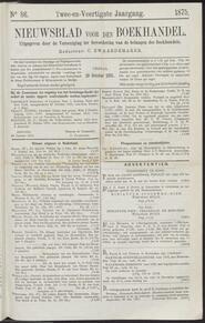 Nieuwsblad voor den boekhandel jrg 42, 1875, no 86, 29-10-1875 in 