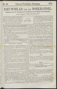 Nieuwsblad voor den boekhandel jrg 42, 1875, no 50, 25-06-1875 in 