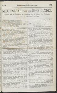 Nieuwsblad voor den boekhandel jrg 39, 1872, no 14, 16-02-1872 in 