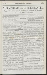 Nieuwsblad voor den boekhandel jrg 39, 1872, no 87, 29-10-1872 in 