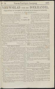 Nieuwsblad voor den boekhandel jrg 44, 1877, no 70, 31-08-1877 in 