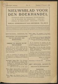 Nieuwsblad voor den boekhandel jrg 90, 1923, no 11, 06-02-1923 in 
