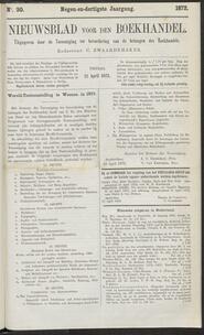 Nieuwsblad voor den boekhandel jrg 39, 1872, no 30, 12-04-1872 in 