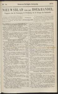 Nieuwsblad voor den boekhandel jrg 37, 1870, no 74, 14-09-1870 in 