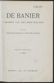 De banier; tijdschrift van 'Het jonge Holland' jrg 1, 1875 [Inhoudsopgave]