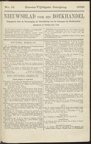 Nieuwsblad voor den boekhandel jrg 56, 1889, no 12, 12-02-1889 in 