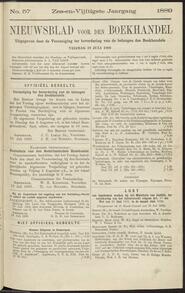 Nieuwsblad voor den boekhandel jrg 56, 1889, no 57, 19-07-1889 in 