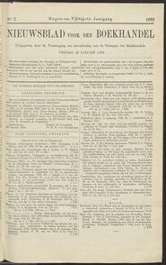 Nieuwsblad voor den boekhandel jrg 59, 1892, no 7, 22-01-1892 in 