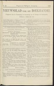 Nieuwsblad voor den boekhandel jrg 59, 1892, no 10, 02-02-1892 in 