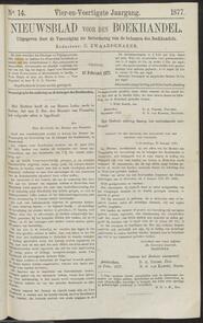 Nieuwsblad voor den boekhandel jrg 44, 1877, no 14, 16-02-1877 in 