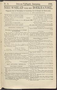 Nieuwsblad voor den boekhandel jrg 53, 1886, no 9, 29-01-1886 in 