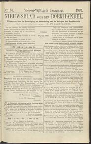 Nieuwsblad voor den boekhandel jrg 54, 1887, no 57, 19-07-1887 in 