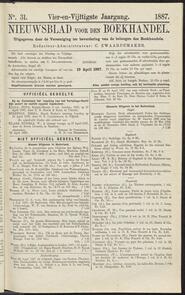 Nieuwsblad voor den boekhandel jrg 54, 1887, no 31, 19-04-1887 in 