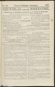 Nieuwsblad voor den boekhandel jrg 54, 1887, no 69, 30-08-1887 in 