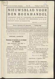Nieuwsblad voor den boekhandel jrg 77, 1910, no 62, 05-08-1910 in 