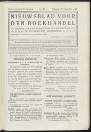 Nieuwsblad voor den boekhandel jrg 74, 1907, no 73, 10-09-1907 in 