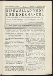 Nieuwsblad voor den boekhandel jrg 74, 1907, no 75, 17-09-1907 in 