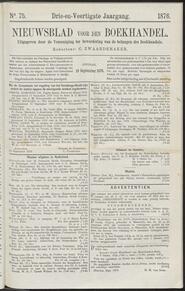 Nieuwsblad voor den boekhandel jrg 43, 1876, no 75, 19-09-1876 in 