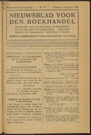 Nieuwsblad voor den boekhandel jrg 87, 1920, no 97, 21-12-1920 in 
