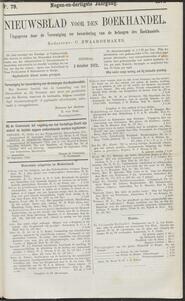 Nieuwsblad voor den boekhandel jrg 39, 1872, no 79, 01-10-1872 in 