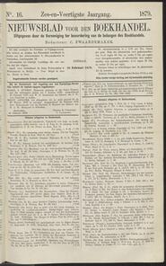 Nieuwsblad voor den boekhandel jrg 46, 1879, no 16, 25-02-1879 in 