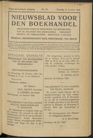 Nieuwsblad voor den boekhandel jrg 89, 1922, no 80, 24-10-1922 in 