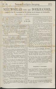 Nieuwsblad voor den boekhandel jrg 42, 1875, no 38, 14-05-1875 in 