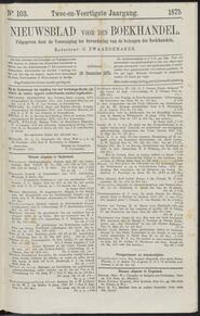 Nieuwsblad voor den boekhandel jrg 42, 1875, no 103, 28-12-1875 in 